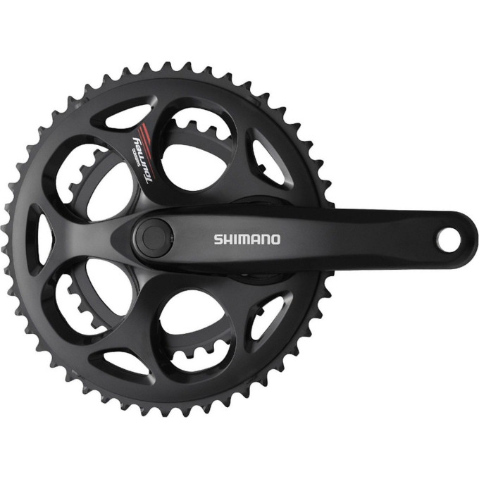 Система SHIMANO Tourney, A070, 170 мм, квадрат, 50/34, с болтами, черный EFCA070C04X
